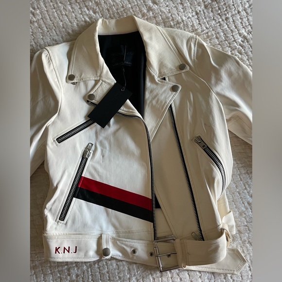 NWT Kendall x Kylie x Logan Real 100% Leather Jacket - Picture 2 of 11